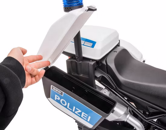 Nueva motocicleta de juguete para niños con licencia BMW F850 GS con luz policial y caja de almacenamiento